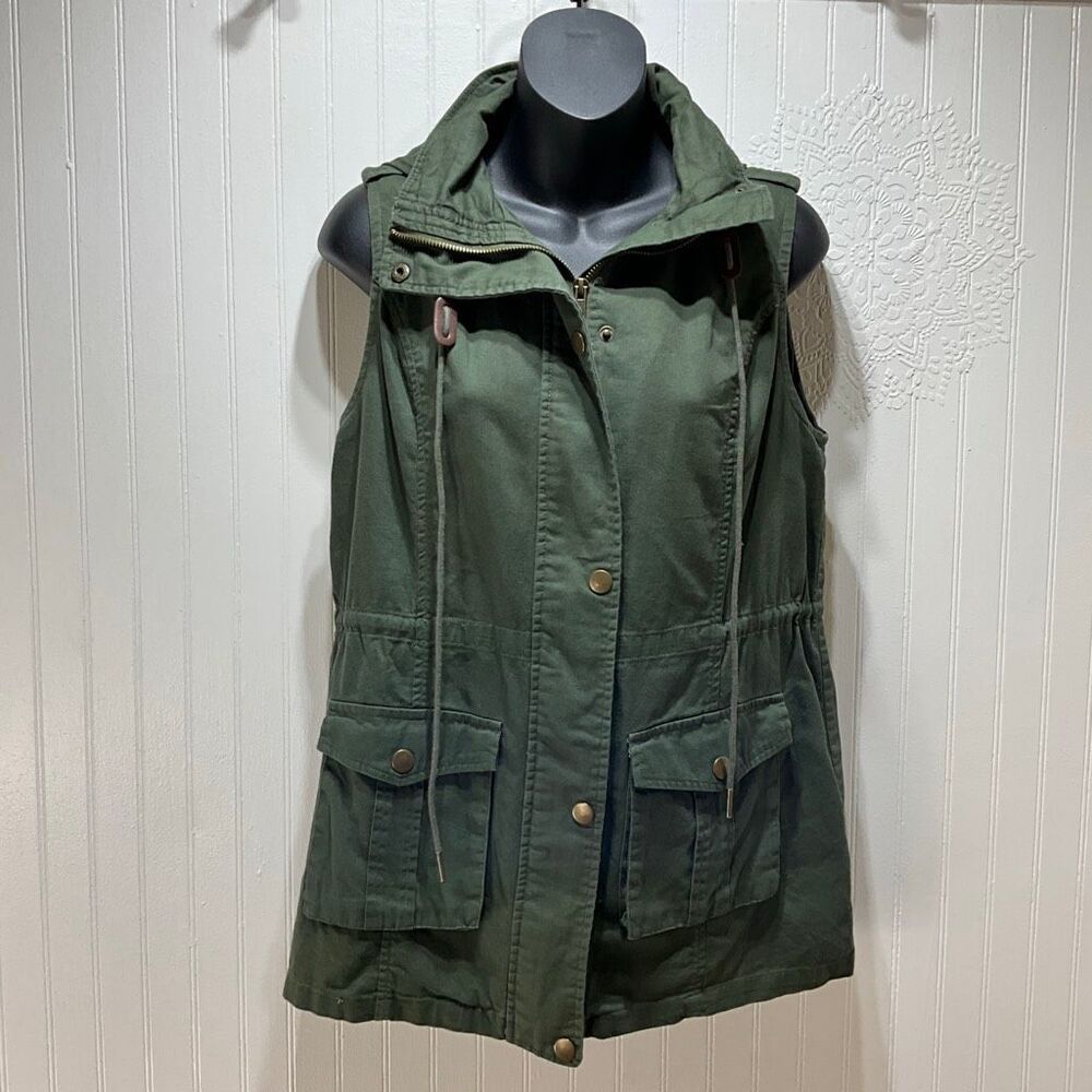 MARKET & SPRUCE Green Safari Vest